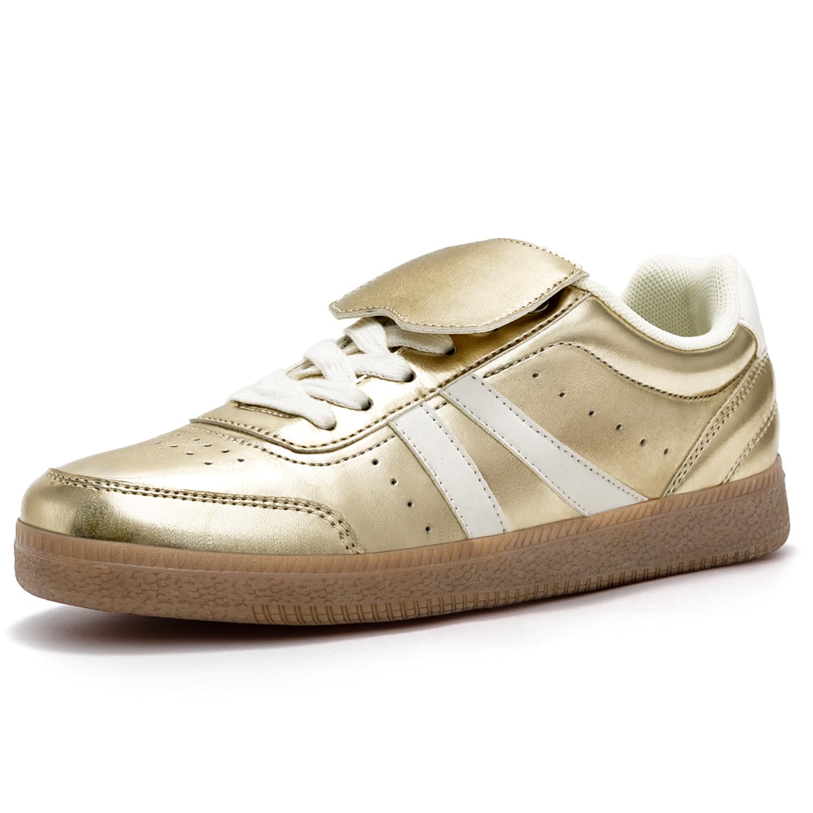 Rihero Women's Fashion Tennis Walking Sneakers Shoes | Comfortable Casual Non Slip Sneakers, Retro Color-Block, Lace-Up, Round-Toe, Suitable For Commuting, Fitness, Shopping, Trav