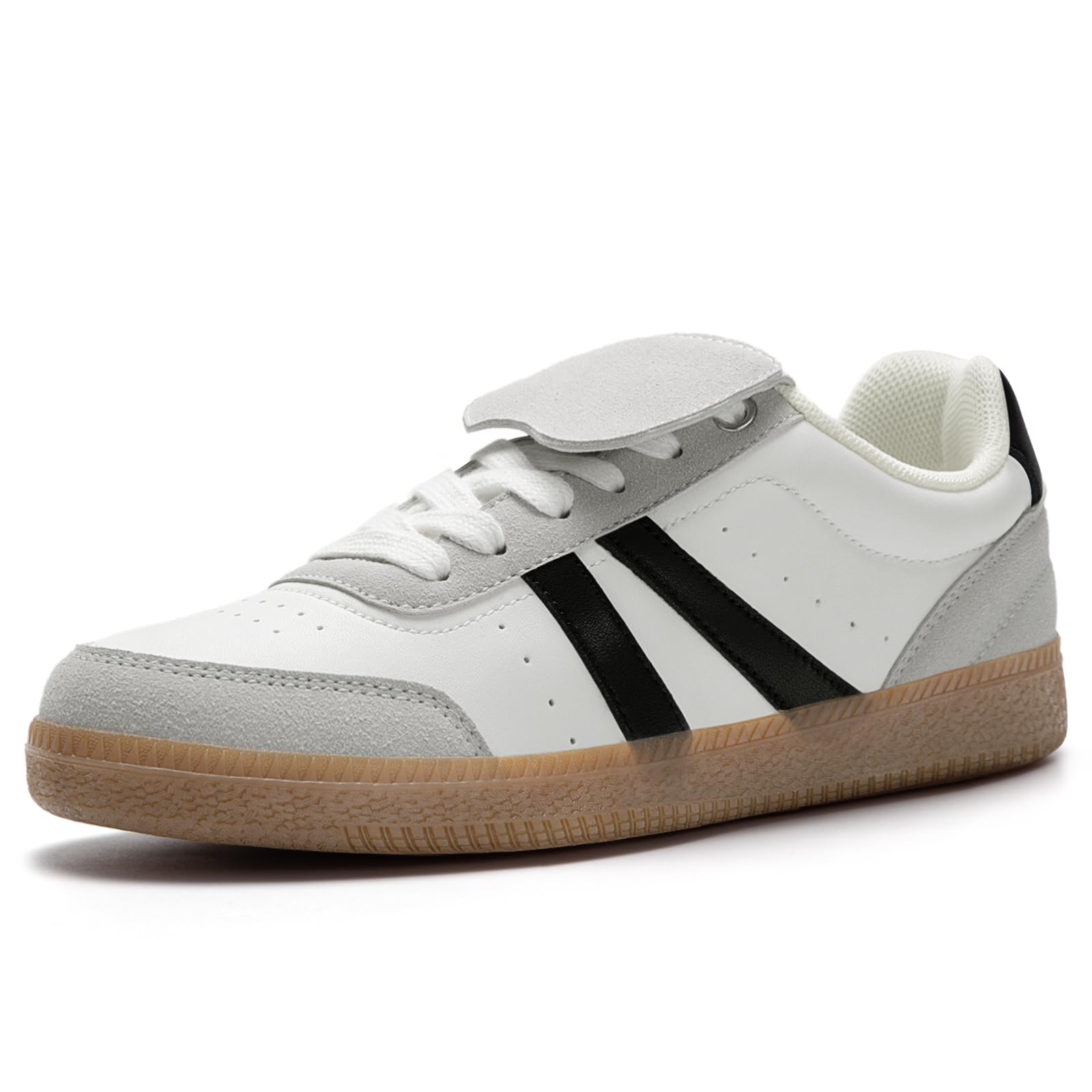 Rihero Women's Fashion Tennis Walking Sneakers Shoes | Comfortable Casual Non Slip Sneakers, Retro Color-Block, Lace-Up, Round-Toe, Suitable For Commuting, Fitness, Shopping, Trav
