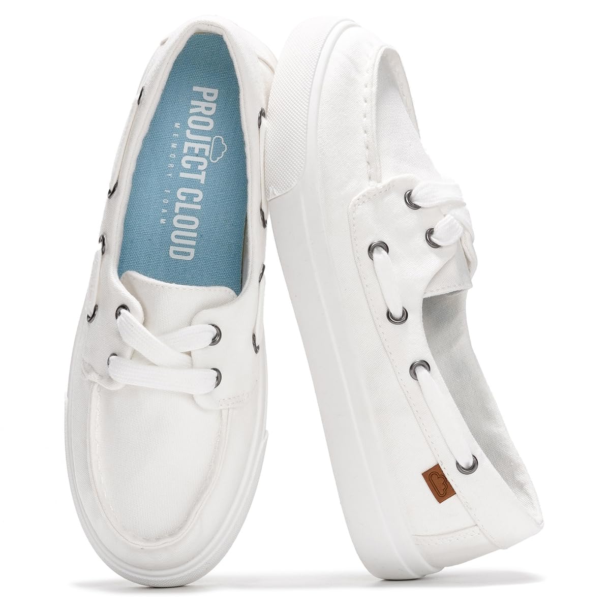 Project Cloud Canvas Sneakers for Women Memory Foam Slip On (Seasalt) | Memory Foam Insole; Slip-On Design; Lightweight; Non-Slip Sole; Canvas Fashion Sneakers for Women; Everyday Comfort