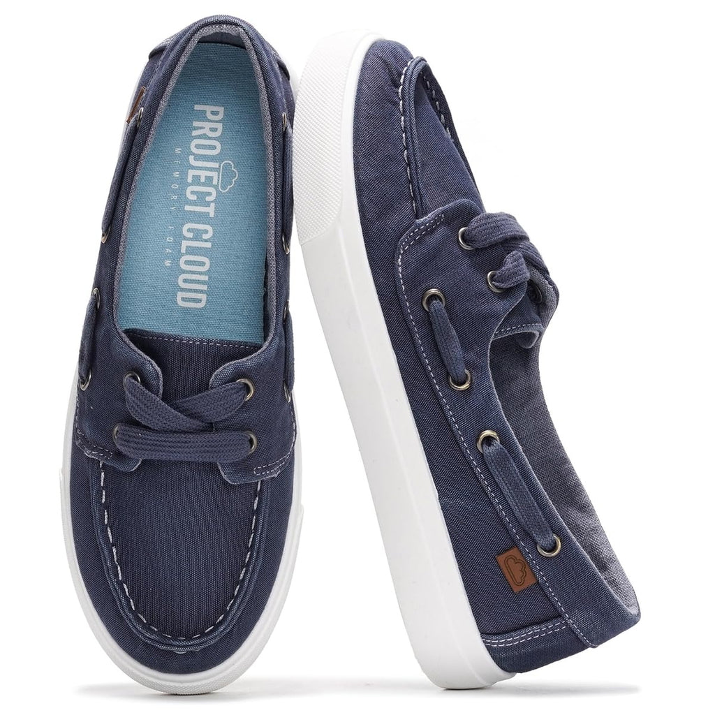 Project Cloud Canvas Sneakers for Women Memory Foam Slip On (Seasalt) | Memory Foam Insole; Slip-On Design; Lightweight; Non-Slip Sole; Canvas Fashion Sneakers for Women; Everyday Comfort