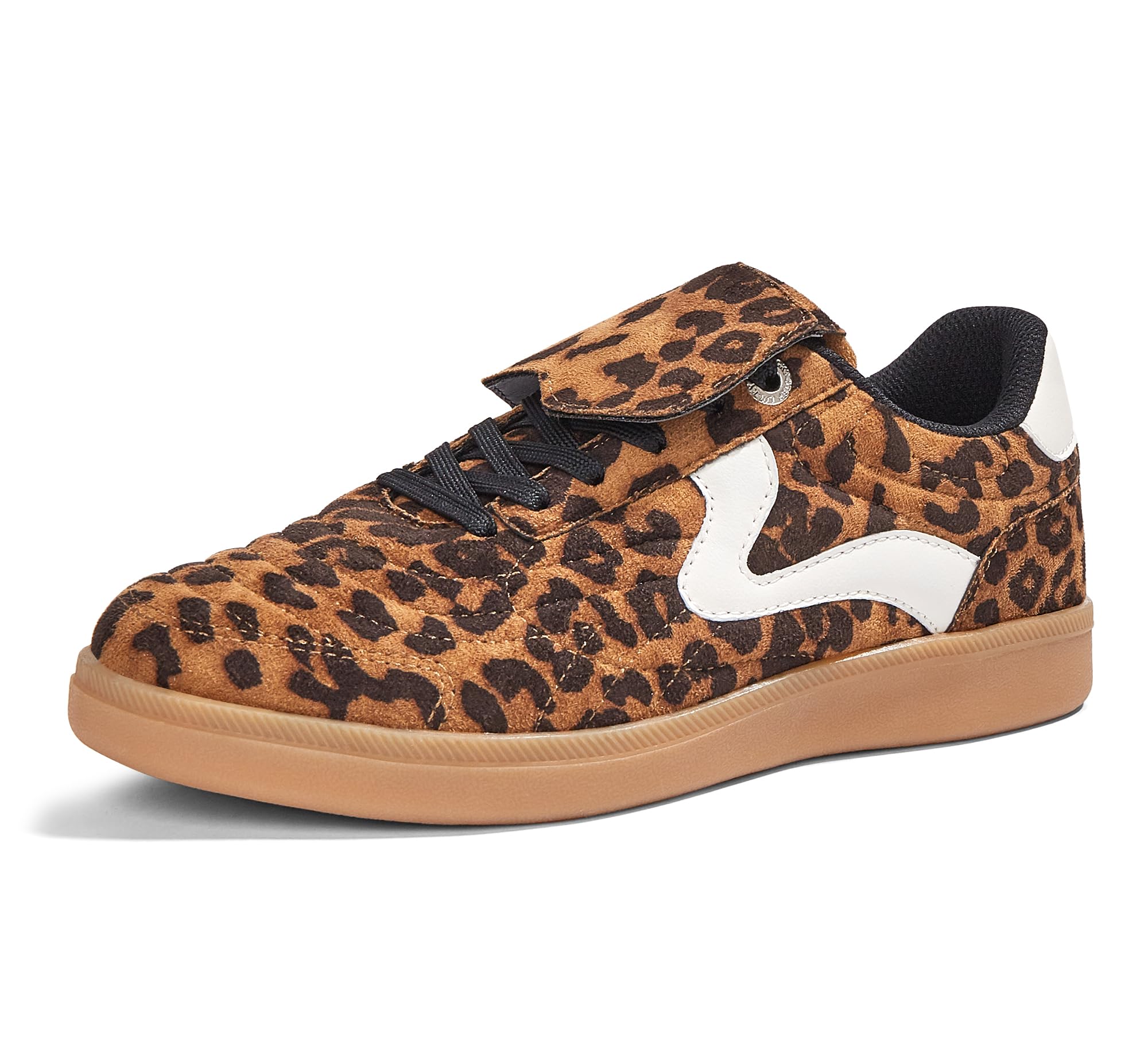 LUCKY STEP Women's Gum Sole Fashion Sneakers Classic Retro Fancy Casual Leisure Tennis Walking Skate Shoes
