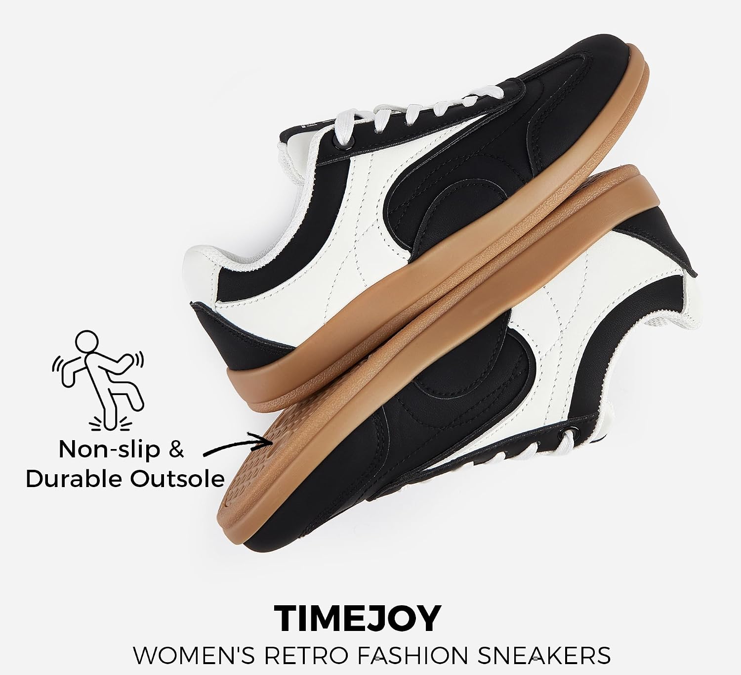 Women's Fashion Sneakers, Non-Slip Lace-Up Vintage Casual Style | Soft inner lining,neat stitching,snug foot fit,versatile daily matching,ideal for shopping,travel and casual outdoor use
