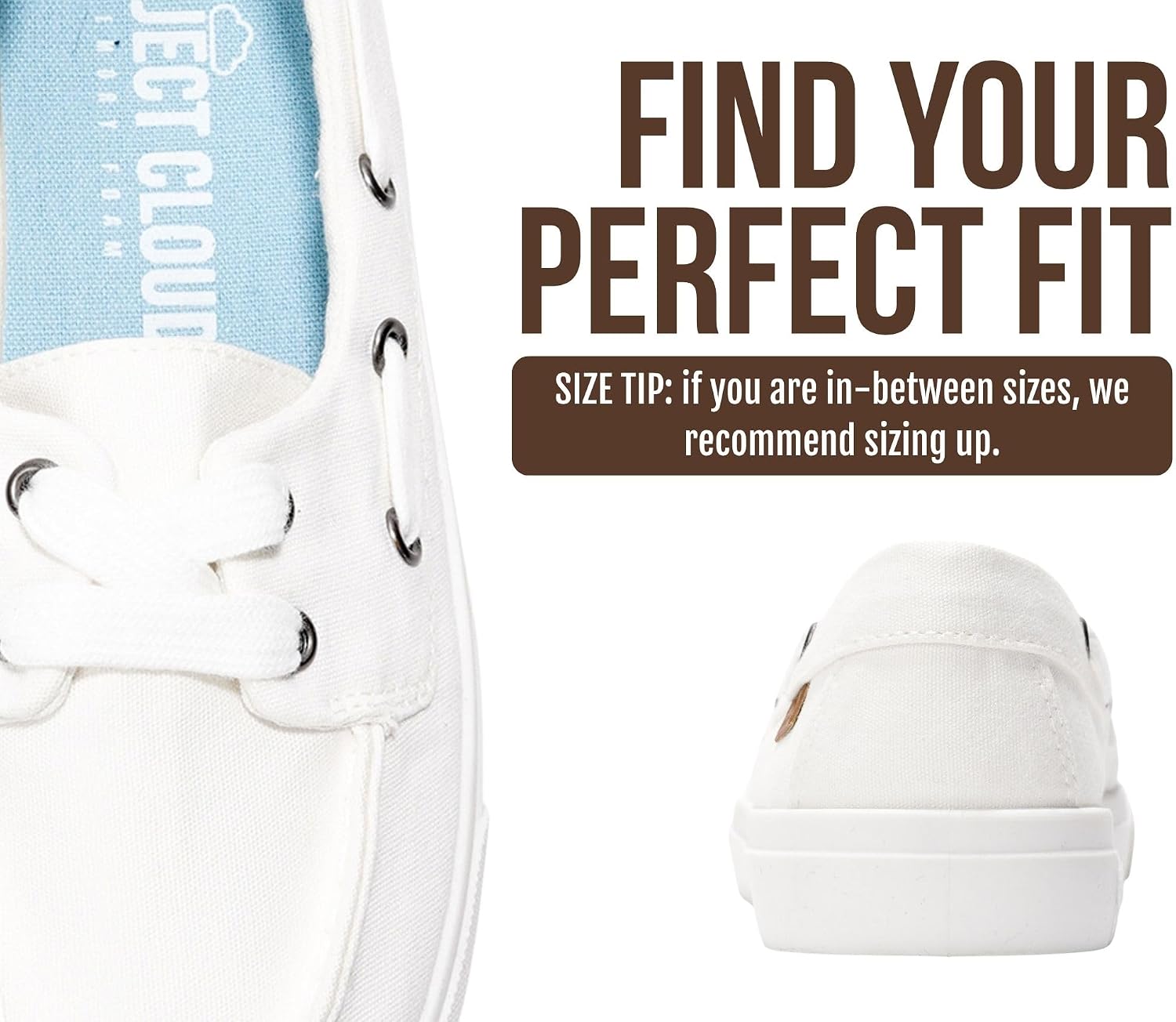 Project Cloud Canvas Sneakers for Women Memory Foam Slip On (Seasalt) | Memory Foam Insole; Slip-On Design; Lightweight; Non-Slip Sole; Canvas Fashion Sneakers for Women; Everyday Comfort