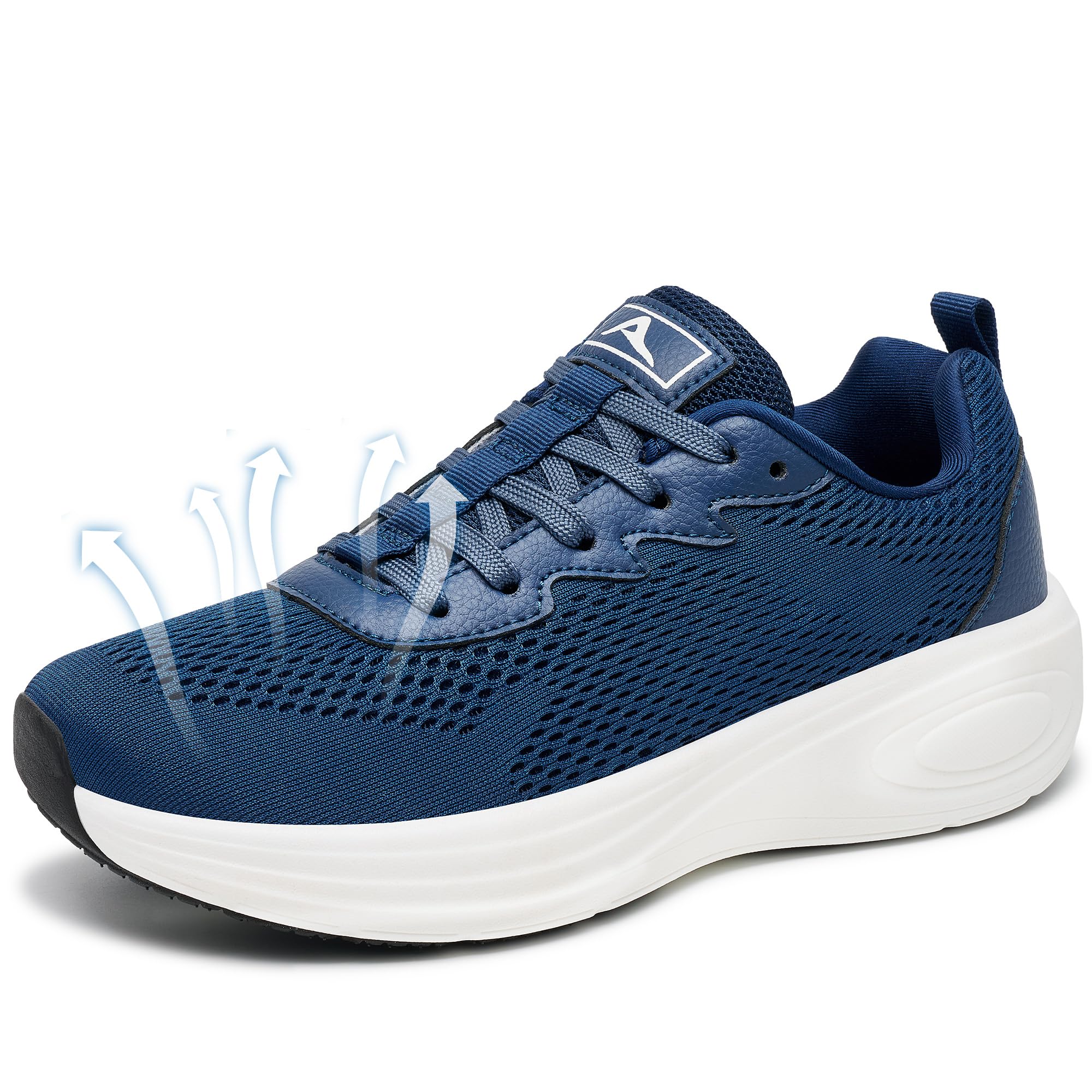 Aomigoct Womens Comfortable Walking Shoes: Reduce Foot Burden 40% for Travel Shopping - 8-Hour Walking Comfort for Commuting Women - Lightweight Sneakers