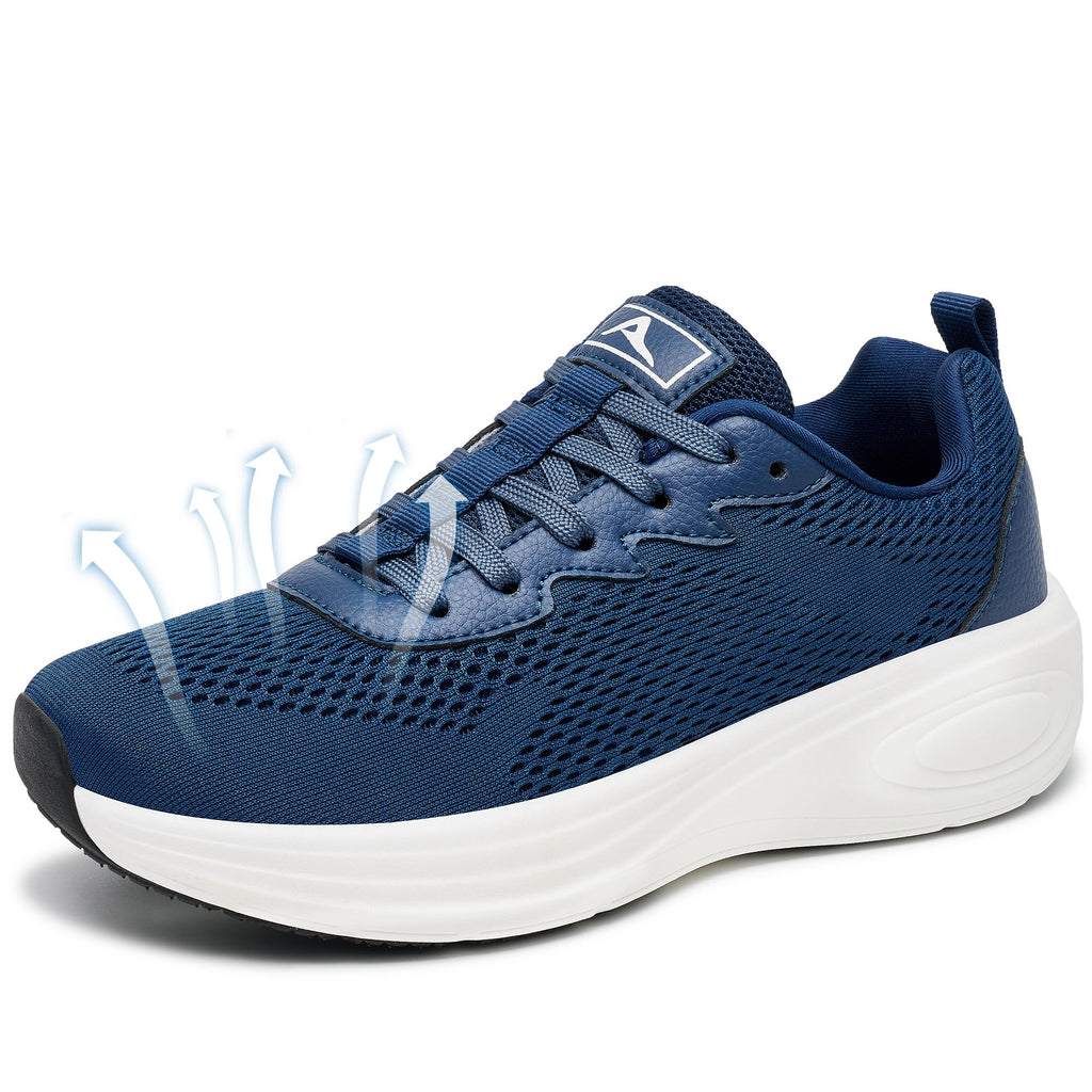 Aomigoct Womens Comfortable Walking Shoes: Reduce Foot Burden 40% for Travel Shopping - 8-Hour Walking Comfort for Commuting Women - Lightweight Sneakers