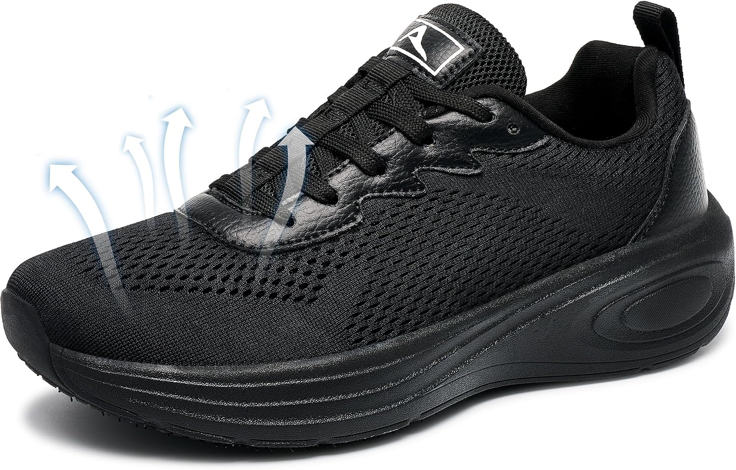 Aomigoct Womens Comfortable Walking Shoes: Reduce Foot Burden 40% for Travel Shopping - 8-Hour Walking Comfort for Commuting Women - Lightweight Sneakers
