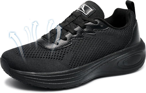 Aomigoct Womens Comfortable Walking Shoes: Reduce Foot Burden 40% for Travel Shopping - 8-Hour Walking Comfort for Commuting Women - Lightweight Sneakers